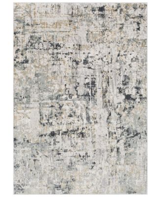 Livabliss - Quatro QUA-2302 Silver Gray 7'10" x 10'3" Area Rug