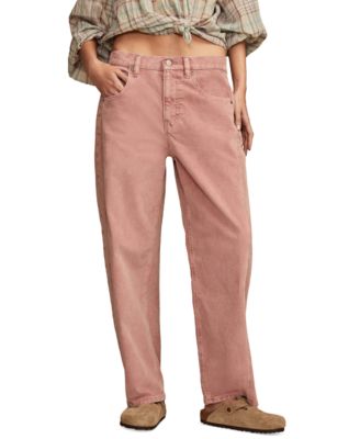 Lucky Brand - Women's Mini Corduroy Barrel-Leg Jeans