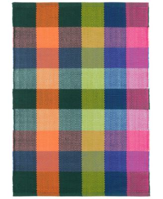 Dash and Albert Rugs by Annie Selke - Happy Plaid Indoor/Outdoor DA1798 6'x9' Area Rug