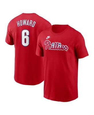 Nike - Men's Ryan Howard Red Philadelphia Phillies Fuse Name Number T-Shirt