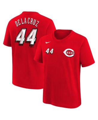 Nike - Preschool Elly De La Cruz Red Cincinnati Reds 2025 MLB Speedway Classic Name Number T-shirt
