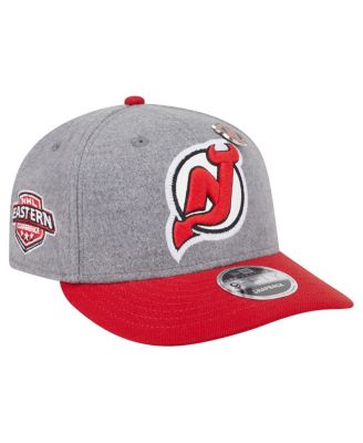 New Era - Men's Gray/Red New Jersey Devils Wool Pin Low 9FIFTY Snapback Hat