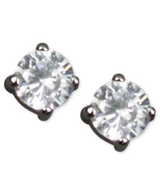 Givenchy - Earrings, Round Cubic Zirconia Stud (3/4 ct. t.w.)