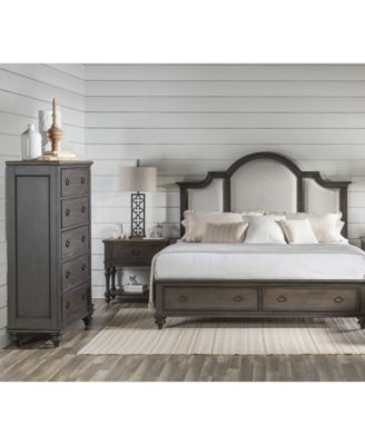 Furniture - Mandeville 3pc Bedroom Set (Upholstered Queen Storage Bed + Drawer Chest + 1-Drawer Nightstand)