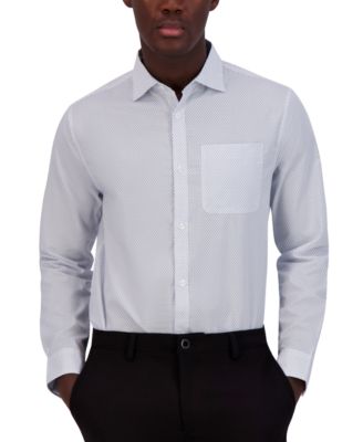 KARL LAGERFELD PARIS - Men's Slim-Fit Jacquard Dress Shirt