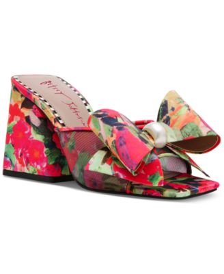 Betsey Johnson - Women's Jordn Embellished Bow Dress Mules