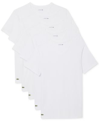 Lacoste - Men's Slim-Fit 5-Pk. V-Neck Undershirts