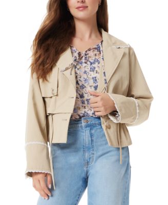 Sam Edelman - Women's Gina Convertible Lace-Trim Trench