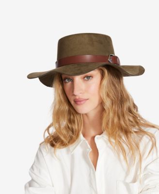 Steve Madden - Buckled Scalloped Felt Hat