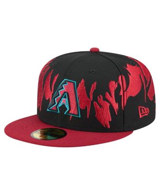 New Era - Men's Black/Red Arizona Diamondbacks Retro Pattern 59FIFTY Hat