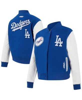 Pro Standard - Women's&nbsp;Royal Los Angeles Dodgers Game Day Classics Wool Full-Zip Varsity Jacket