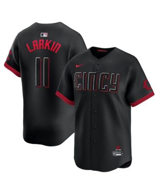 Nike - Men's Barry Larkin Black Cincinnati Reds City Connect Limited Player Jersey
