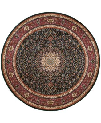 Oriental Weavers - by  "Ariana" Navy Ardebil 9B Area Rug, 8' Round