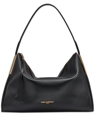 KARL LAGERFELD PARIS - Valerie Large Leather Hobo Bag
