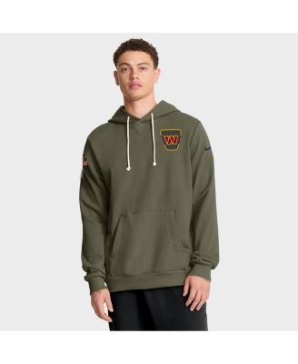 Nike - Men's Olive Washington Commanders 2025 Salute to Service Sideline Standard Issue Dri-FIT Hoodie
