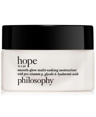 philosophy - Hope In A Jar Smooth-Glow Multi-Tasking Moisturizer With Pro-Vitamin P, Glycolic & Hyaluronic Acids, 0.5 oz.