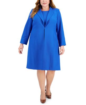 Le Suit - Plus Size Topper Jacket & Sheath Dress Suit