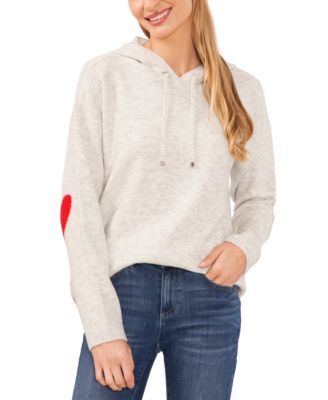 CeCe - Women's Heart-Elbow Hoodie Sweater
