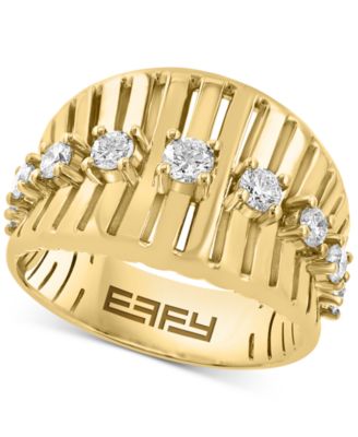 EFFY Collection - Diamond Openwork Concave Statement Ring (3/4 ct. t.w.) in 14k Gold