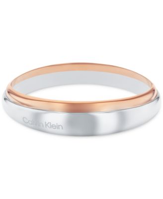 Calvin Klein - Two-Tone Stainless Steel Bangle Bracelet