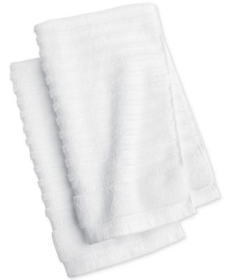 Martha Stewart Collection - Quick Dry Cotton Solid Hand Towels, Set of 2