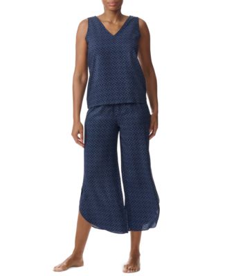 Tommy Hilfiger - Women's Printed Cropped Pajama Set