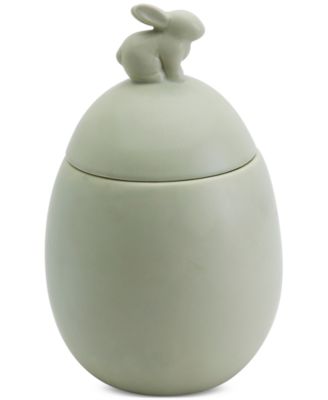 Haven - 10.8" Bunny Stoneware Canister with Lid