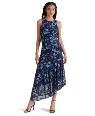 Steve Madden - Women's Laney Floral-Print Asymmetrical-Hem Dress