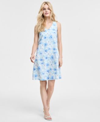 Jones New York - Women's Gina V-Neck Trapeze Dress