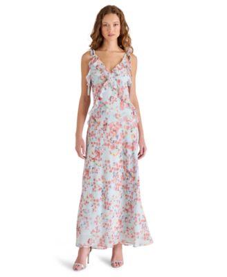 Steve Madden - Women's Adalina Ruffle-Trim Chiffon Dress