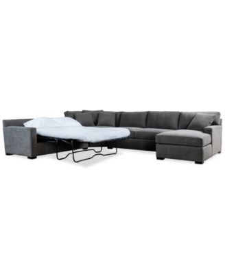Furniture - 4-Pc. Fabric Sleeper Sectional Sofa