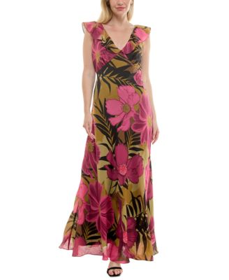 Taylor - Women's Ruffled Sleeveless A-Line Dress