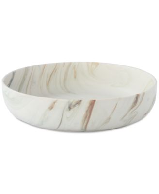 Lorren Home Trends - Matte Marble Pattern Serving Bowl, 96-oz.