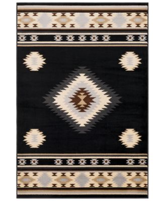 Livabliss - Paramount PAR-1095 Black 5'3" x 7'6" Area Rug