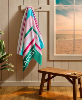 Lacoste Home - Sunscreen Stripe Cotton Beach Towel