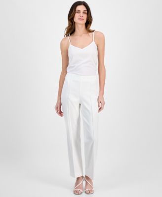 Anne Klein - Women's Pull-On Front-Seam Trousers