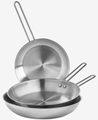 Arch Studio - Stainless Steel Frypans, Set of 3