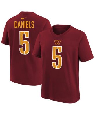 Nike - Toddler Jayden Daniels Burgundy Washington Commanders Player Name Number T-Shirt
