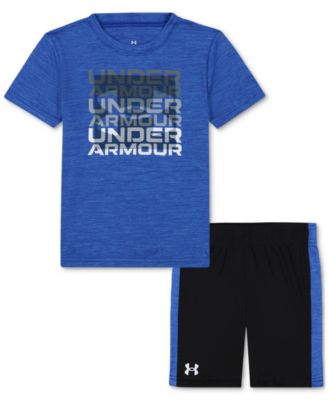 Under Armour - Toddler and Little Boys Logo T-Shirt & Shorts Set