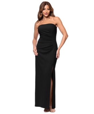 XSCAPE - Women's Ruched Strapless Gown