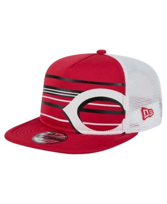 New Era - Men's Red Cincinnati Reds 9FIFTY A-Frame Trucker Snapback Hat