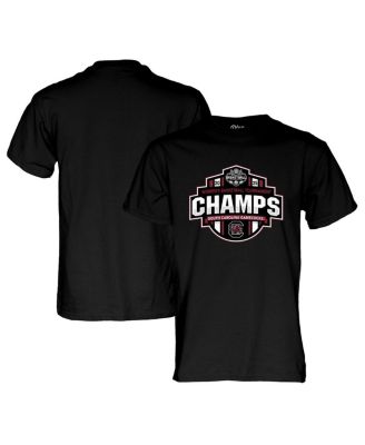 Blue 84 - Men's Black South Carolina Gamecocks 2025 SEC Women's Basketball Conference Tournament Champions Locker Room T-Shirt