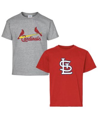 Soft As A Grape - Big Boys and Girls Red/Gray St. Louis Cardinals Two-Pack T-Shirt Set