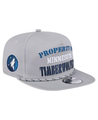 New Era - Men's Gray Minnesota Timberwolves Throwback Property Of Golfer Snapback Hat