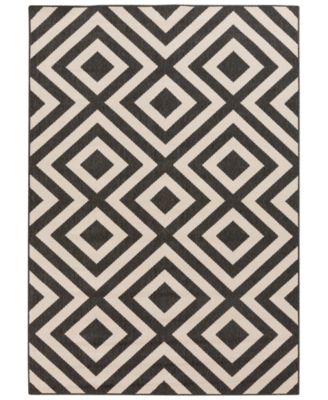 Livabliss - Alfresco ALF-9639 Black 6' x 9' Area Rug