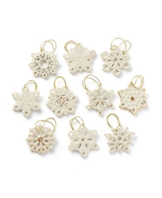 Lenox - Snowflake 10-Piece Ornament Set