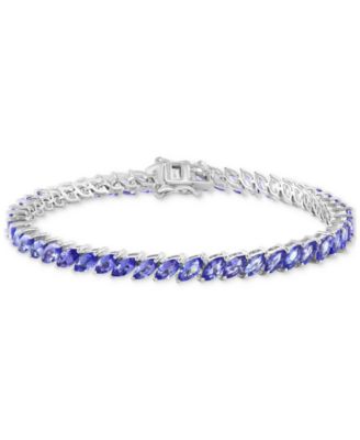 EFFY Collection - Tanzanite Marquise Tennis Bracelet (12-1/3 ct. t.w.) in Sterling Silver