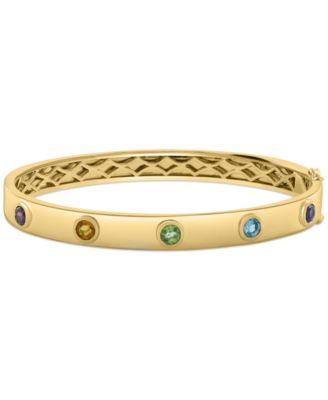 EFFY Collection - Multi-Gemstone (1-1/2 ct. t.w.) Bangle Bracelet in 14k Gold-Plated Silver