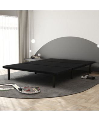 Primo International - Airflow Black Upholstered King Platform Bed Frame - Queen