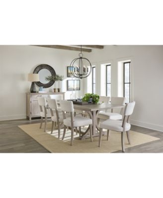 Furniture - Sadie 9-Pc. Rectangular Dining Set (Table & 8 Upholstered Side Chairs), Created for Macy's